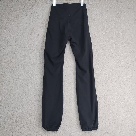 Aerie Offline Cinch Pant Womens S Black Hi Rise Long Inseam Cinched Ankle - Picture 2 of 8